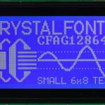 Display LCD 128x64 pixels module (wit op blauw) (LCD12864) lcd voorbeeld